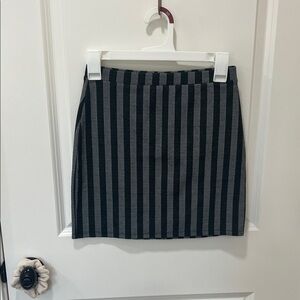 Forever 21 Charcoal and Black Mini Skirt